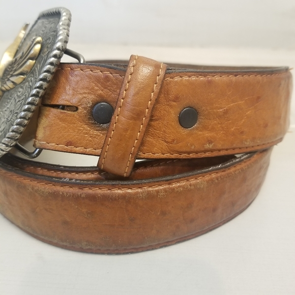 American Bald Eagle Genuine Leather Belt - Picture 3 of 7